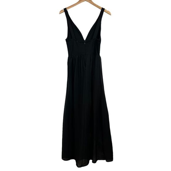 Vintage 90s J for Justify Black Deep V Mini Dress with Sheet Maxi Skirt Layered - Picture 13 of 13